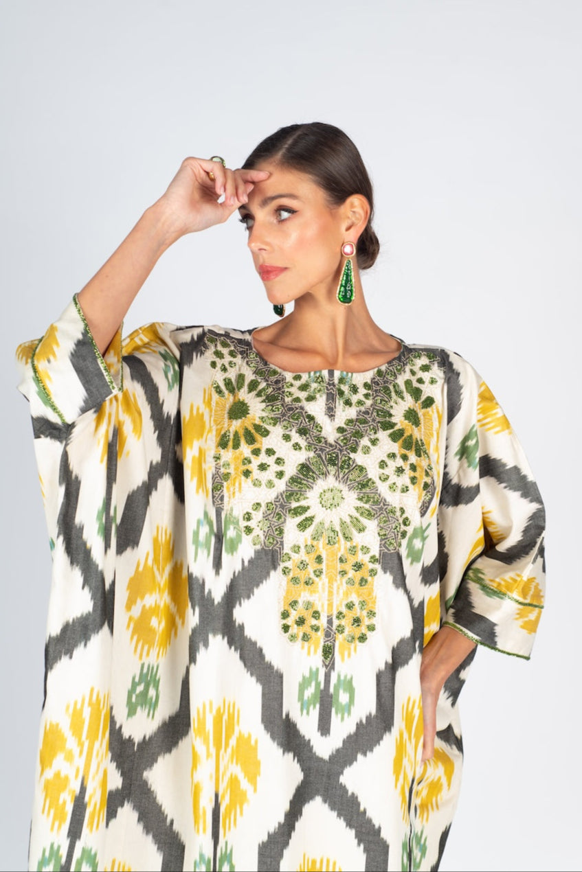 دراعة ايكات الورود